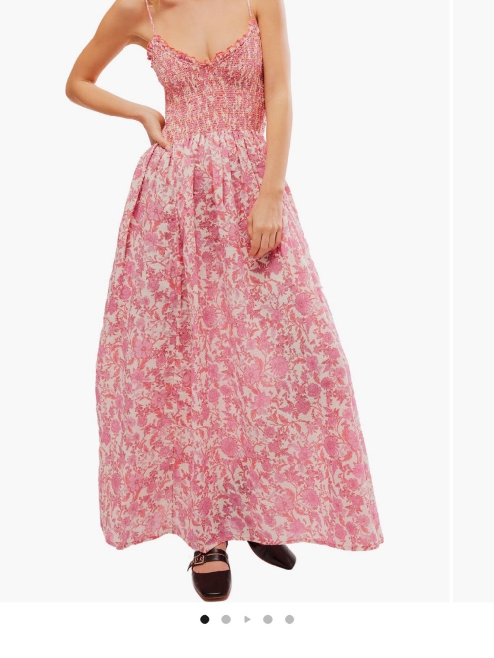 Free People maxi floral dress